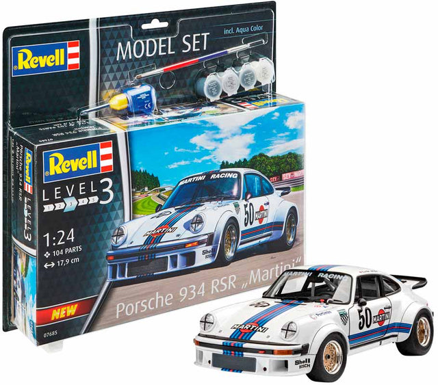 Revell Porsche 934 RSR Martini - Med lim og maling