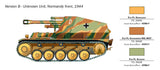 Italeri 1:72 SD.Kfz.124 Wespe - Model artillerisystem