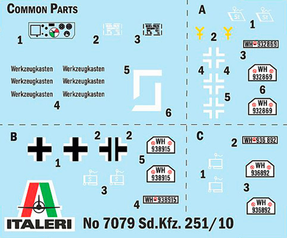 Italeri 1:72 Sd.Kfz. 251/10 - Modelkampvogn