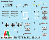 Italeri 1:72 Sd.Kfz. 251/10 - Modelkampvogn