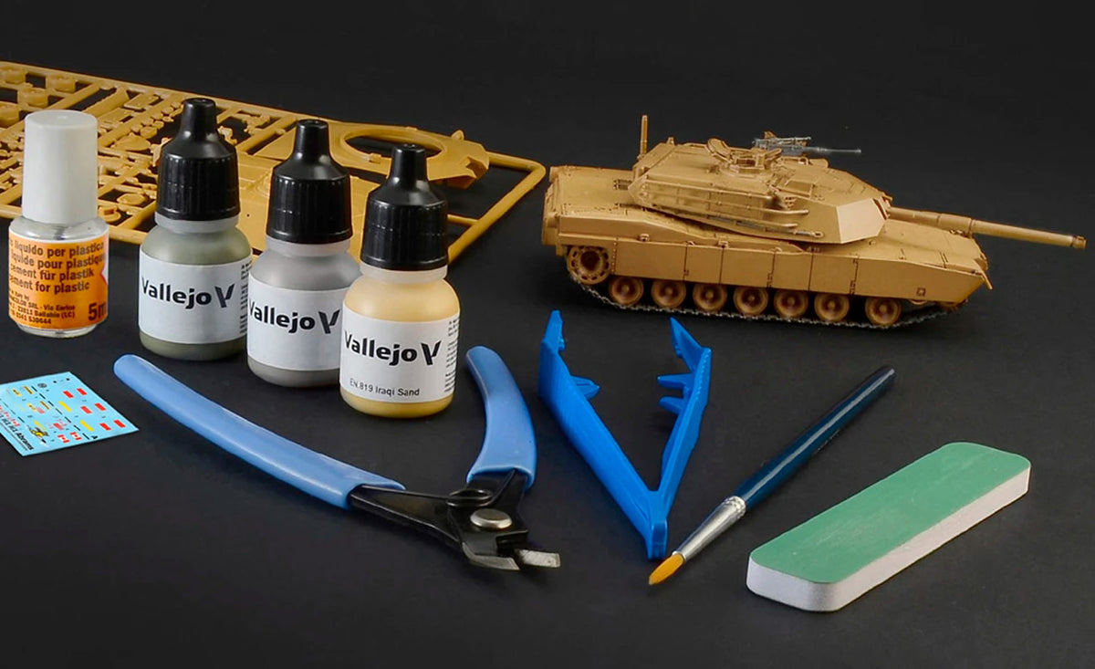 Italeri 1:72 M1 Abrams - Komplet sæt - Modelkampvogn