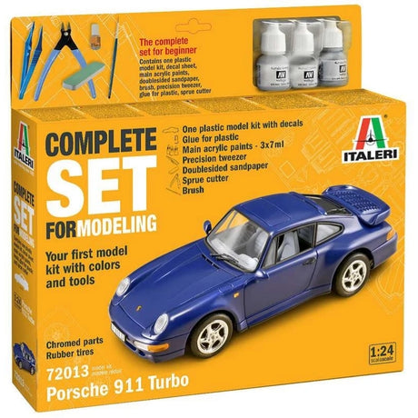 Italeri 1:24 Complete modeling set Porsche 911 Turbo - 1/24 Modelbil