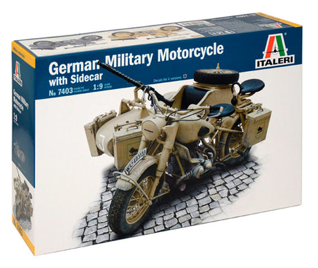 Italeri BMW R75 German Milit. Motor. m. Sidecar - 1:9