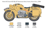 Italeri 1:9 ZUNDAPP KS 750 with Sidecar - Modelmotorcykel