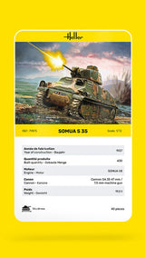 Heller Somua S35 - Modelkampvogn 1:72