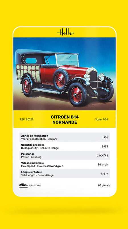 Heller Citroen B14 Normande - Modelbil 1:24