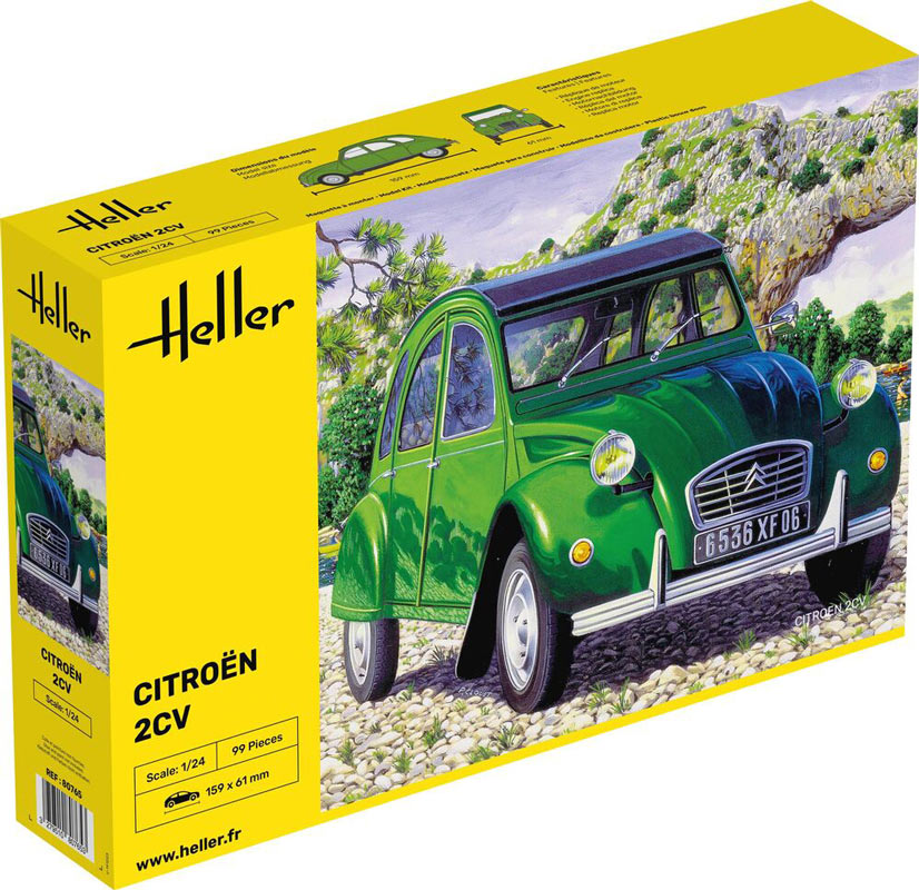 Heller Citroen 2 CV - Modelbil 1:24