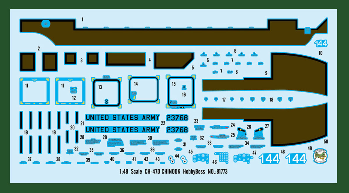 Hobby Boss CH-47D CHINOOK 1:48 modelhelikopter