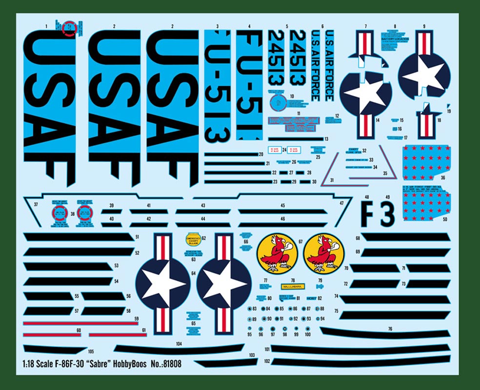 Hobby Boss F-86F Sabre 1:18 - Modelfly