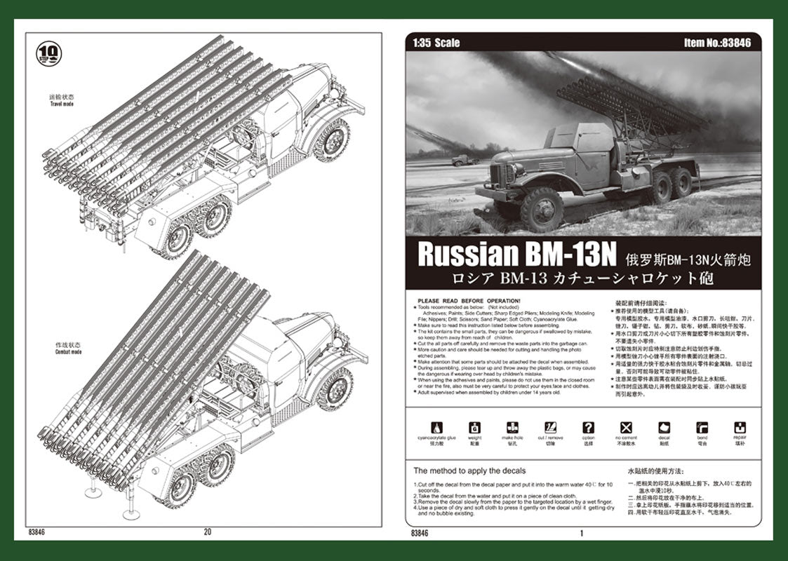 Hobby Boss Russian BM-13 1:35 modellastbil