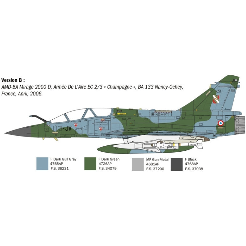 Italeri 1:72 Mirage 2000 B/D - 1/72 Modelfly