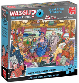 Wasgij Mystery retro 9 great train robbery - 1000 brikker