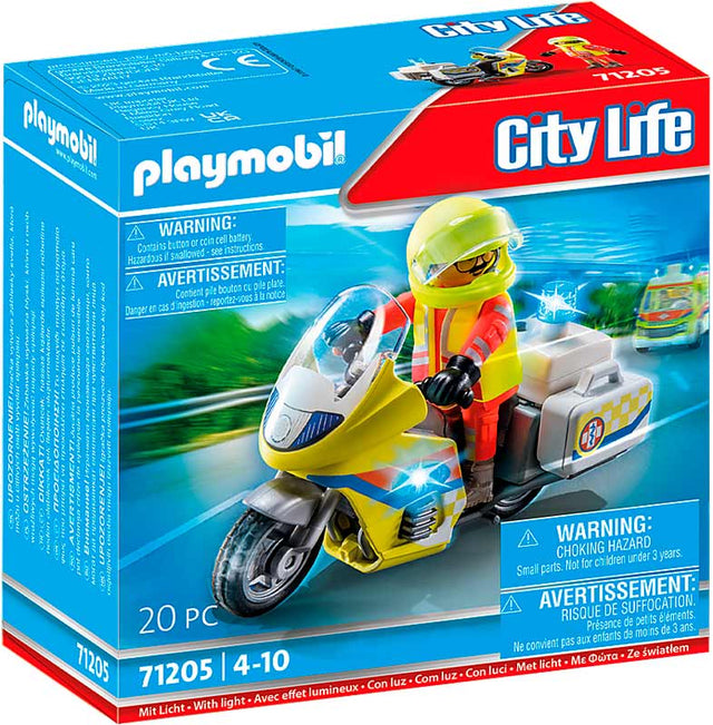 Playmobil 71205 Læge Motorcykel med blinklys