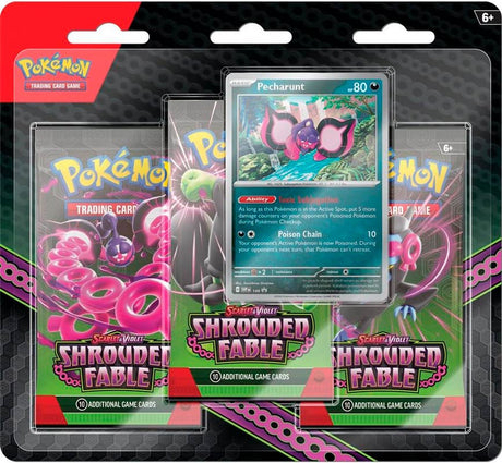 Pokemon Shrouded fabel 3 pak blister - Pecharunt