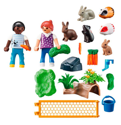 Playmobil dyr med indhegning