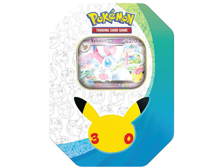 Pokémon 30th Celebration ex Tin – Sylveon/Greninja ass. Forudbestilling
