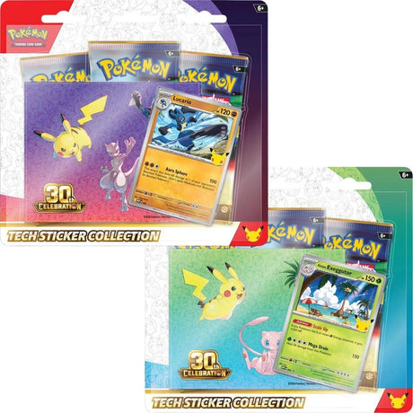Pokémon TCG: 30th Celebration Tech Sticker Collection – Assorteret - Forudbestilling