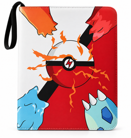 MIO 9-Pocket PU Leather Pokémon Kortmappe med Lynlås - Samlemappe til 900 Kort