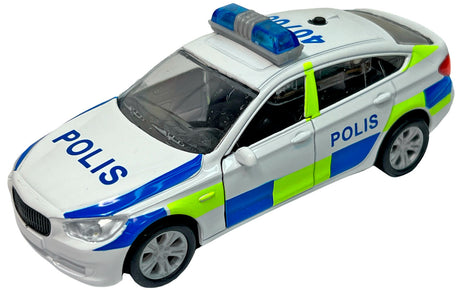Polisbil i metall med ljus och ljud (SE)