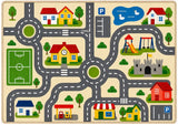 Legetæppe Mini Trafikby, 95x133 cm