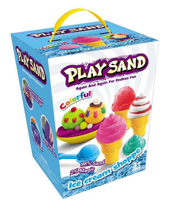 Kinetisk Legesand Ice Cream Sæt - 908 g, 4 Farver