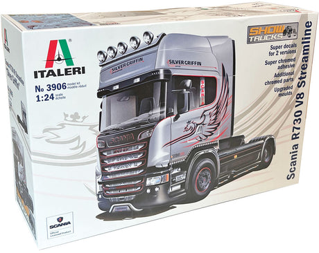 Italeri Scania R730 V8 Streamline "silver griffin" - 1:24