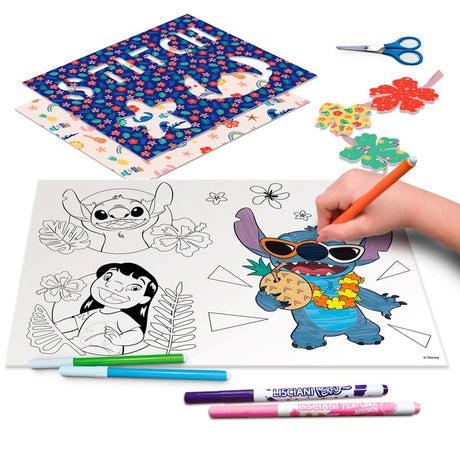 Stitch tegnetavle med lys