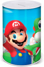 Sparebøsse i metal med Super Mario