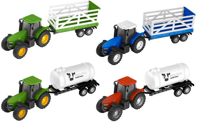 Traktor og Trailer Assorterede farver