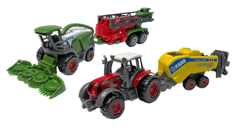 Traktorsæt med vogn cropcutter 3400 gul