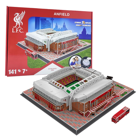 Liverpool FC Anfield – Detaljeret 3D-pussel