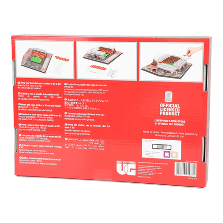 Liverpool FC Anfield – Detaljeret 3D-pussel