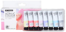 Akrylmaling 8 x 22ml. pastel farver