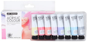 Akrylmaling 8 x 22ml. pastel farver