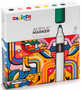 Carioca plus Akrylfarver - 8 stk