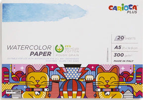 Carioca plus A5 vandfarve papir - 300g