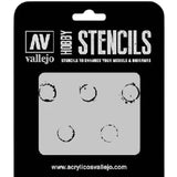 Vallejo Stencil Drum Oil Markings (AFV Markings)