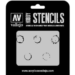 Vallejo Stencil Drum Oil Markings (AFV Markings)