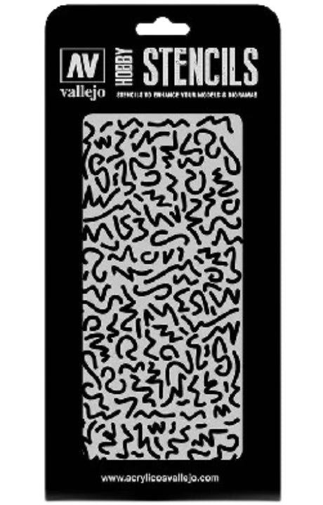 Vallejo Stencil Luftwaffe WWII Shingles Camo (Camouflages)