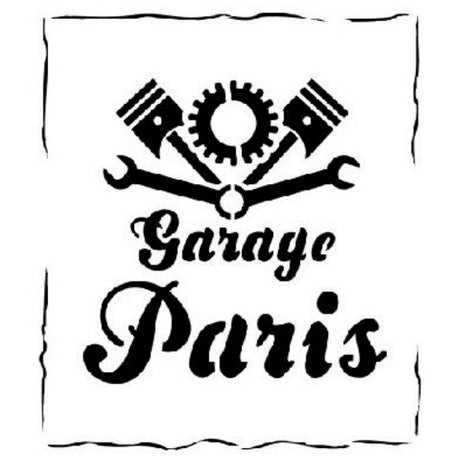 Vallejo Stencil Vintage Garage Sign (Lettering & Signs)