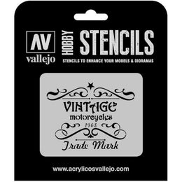 Vallejo Stencil Vintage Motorcycles Sign (Lettering & Signs)