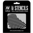 Vallejo Stencil Distorted Honeycomb (Sci-Fi & Fantasy)