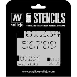 Vallejo Stencil Digital Numbers (Sci-Fi & Fantasy)