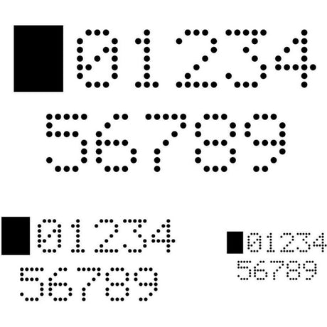 Vallejo Stencil Digital Numbers (Sci-Fi & Fantasy)