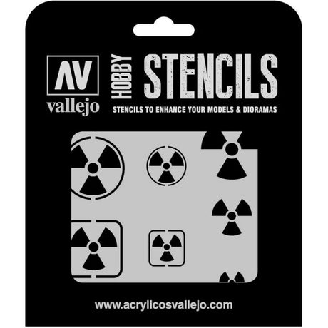 Vallejo Stencil Radioactivity Signs (Sci-Fi & Fantasy)