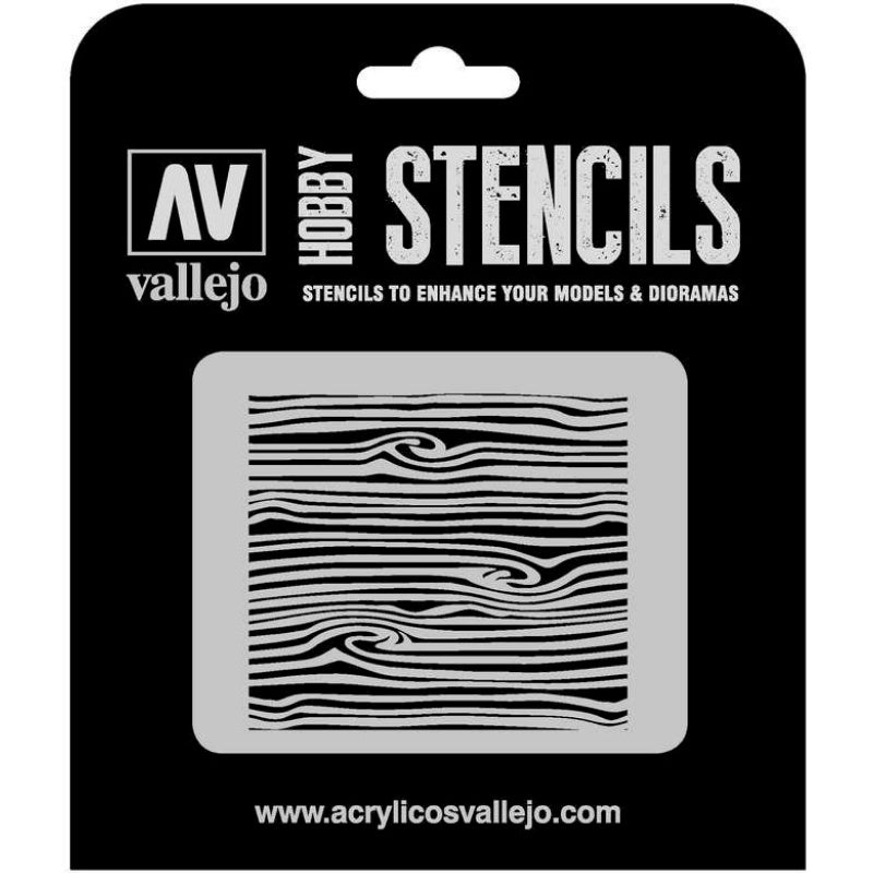 Vallejo Stencil Wood Texture No. 2 (Texture Effects)