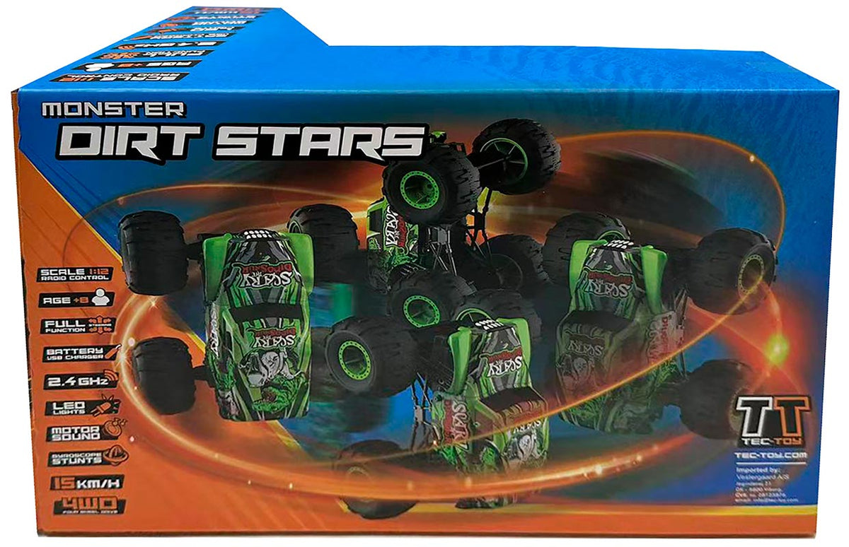 Tec-Toy fjernstyret Scary Monster bil (15 km/t) - 1:12