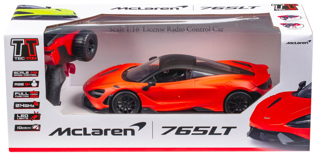Tec-Toy fjernstyret McLaren 765L (10 km/t) - Red