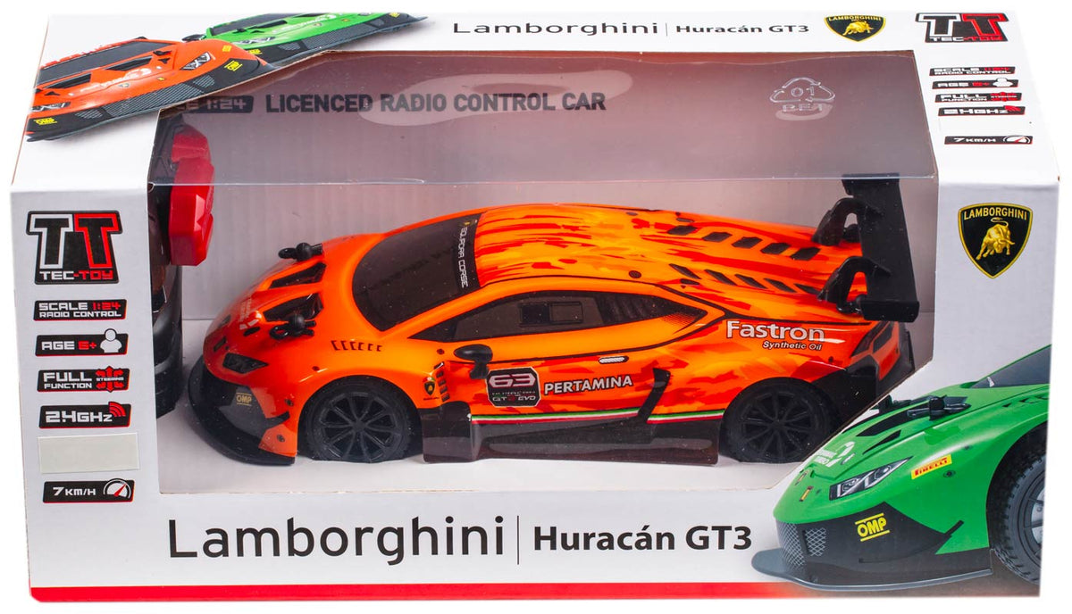Tec-Toy fjernstyret Lamborghine Huracan GT3 (7 km/t) - Orange