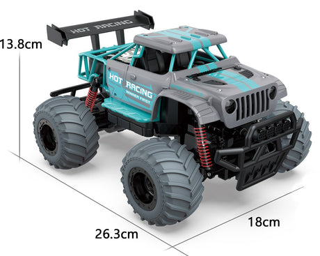 TEC-TOY Fjernstyret Hot Racing Off-Road Truck (10 km/t) - Turkis